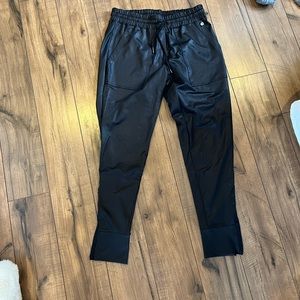 Women’s faux leather joggers
